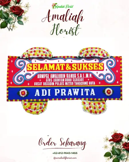 Papan Bunga Ucapan Selamat Penanggulan